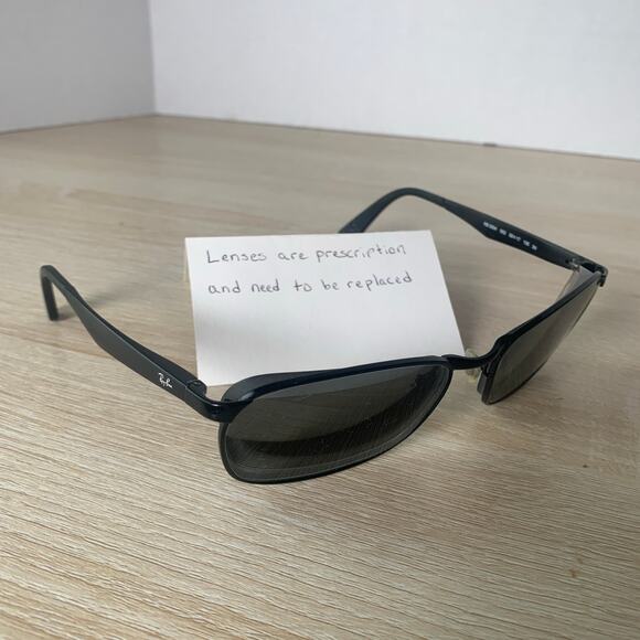 Ray-Ban RB3534 002 Black Flex Hinge Sunglasses Frames Only 59-17-135 - Picture 1 of 8